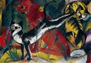 Franz Marc Three cats oil